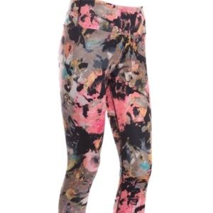 KOS USA floral print cropped leggings Xsmall